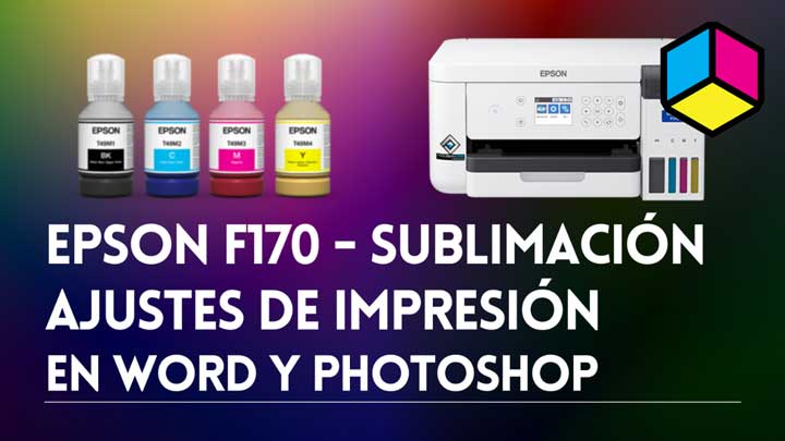 F170 / F100 - Ajustes de impresión en Photoshop y Word
